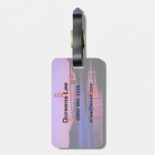 ゴールデンゲートブリッジオンベイカービーチアットサンダウン ラゲッジタグ (裏面縦)