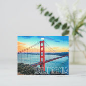 ゴールデンゲートブリッジカリフォルニアポストカード ポストカード (スタンド正面)