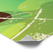 ゴールデンゲートブリッジカリフォルニア旅行漫画 ポスター (角)