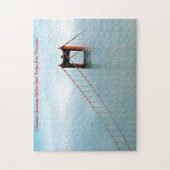 ゴールデンゲートブリッジカリフォルニア。クリスマスグリーティング ジグソーパズル (縦)