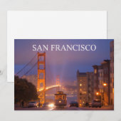 ゴールデンゲートブリッジカリフォルニア – サンフランシスコ シーズンカード (正面/裏面)