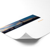 ゴールデンゲートブリッジサンセットパノラマ ポスター (角)