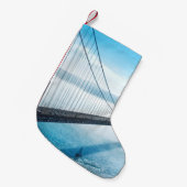 ゴールデンゲートブリッジサンフランシスコカリフォルニア スモールクリスマスストッキング (正面 (吊り時))