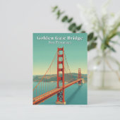 ゴールデンゲートブリッジサンフランシスコヴィンテージトラベル ポストカード (スタンド正面)