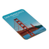 ゴールデンゲートブリッジサンフランシスコヴィンテージトラベル マグネット (右側)