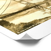 ゴールデンゲートブリッジサンフランシスコヴィンテージ ポスター (角)