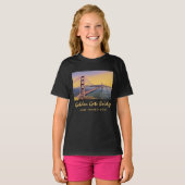 ゴールデンゲートブリッジサンフランシスコ絵画ヴィンテージ Tシャツ (正面フル)