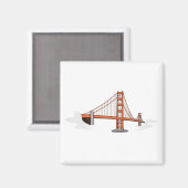 ゴールデンゲートブリッジサンフランシスコ行き先 マグネット (正面/裏面)
