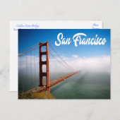 ゴールデンゲートブリッジサンフランシスコ,カリフォルニア州(CA) ポストカード (正面/裏面)