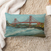 ゴールデンゲートブリッジサンフランシスコ ランバークッション (ブランケット)
