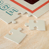 ゴールデンゲートブリッジサンフランヴィンテージポスター ジグソーパズル (側面)