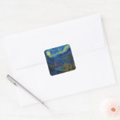 ゴールデンゲートブリッジスターリーナイトステッカー スクエアシール (封筒)