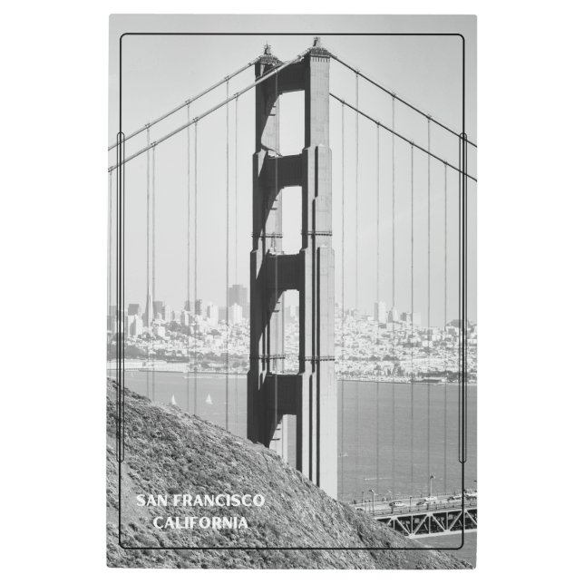 ゴールデンゲートブリッジデコール メタルプリント (正面)