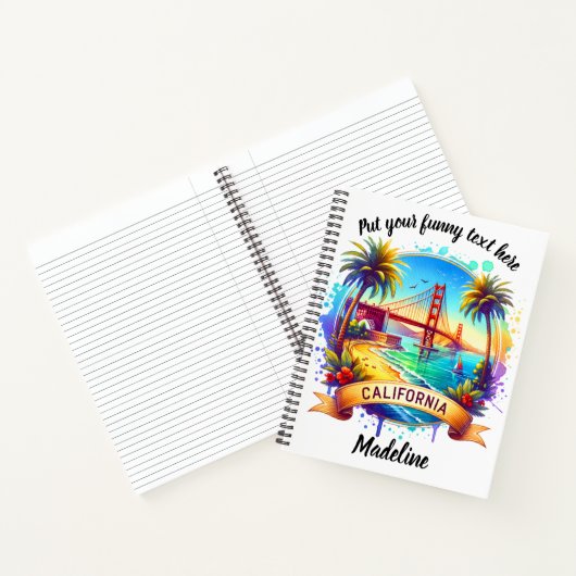 ゴールデンゲートブリッジバイザサンセットビーチ ノートブック (内部)