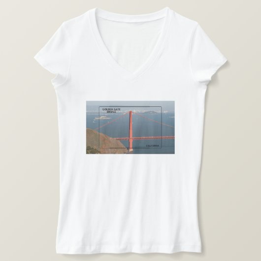 ゴールデンゲートブリッジバケーション Tシャツ (デザイン正面)