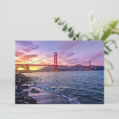 ゴールデンゲートブリッジフラットグリーティングカード カード (スタンド正面)