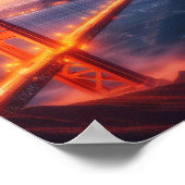 ゴールデンゲートブリッジ旅行ポスター ポスター (角)