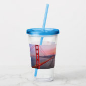 ゴールデンゲートブリッジ装飾用クッション アクリルタンブラー (裏面)