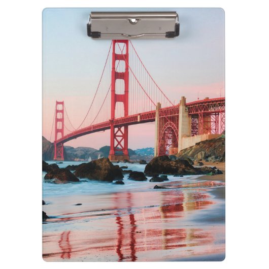 ゴールデンゲートブリッジ装飾用クッション クリップボード (正面)