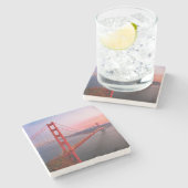 ゴールデンゲートブリッジ装飾用クッション ストーンコースター (横)