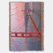 ゴールデンゲートブリッジ装飾用クッション スローブランケット (正面縦)