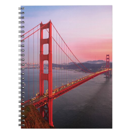 ゴールデンゲートブリッジ装飾用クッション ノートブック (正面)