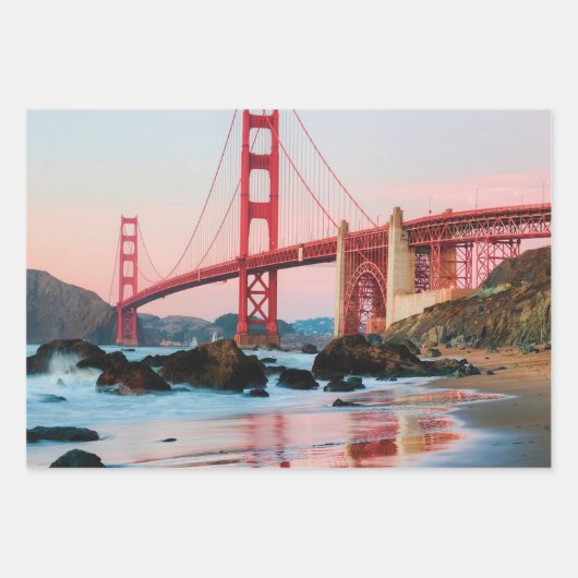 ゴールデンゲートブリッジ装飾用クッション ラッピングペーパーシート (正面)