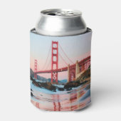 ゴールデンゲートブリッジ装飾用クッション 缶クーラー (缶正面)