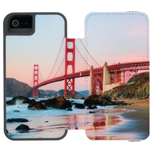 ゴールデンゲートブリッジ装飾用クッション INCIPIO iPhoneウォレットケース (フォリオ Open)