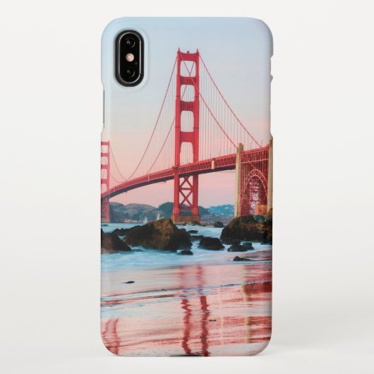 ゴールデンゲートブリッジ装飾用クッション iPhoneケース (裏面)