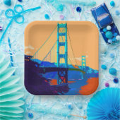 ゴールデンゲートブリッジ002 ペーパープレート (パーティー)