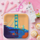ゴールデンゲートブリッジ002 ペーパープレート (パーティー)