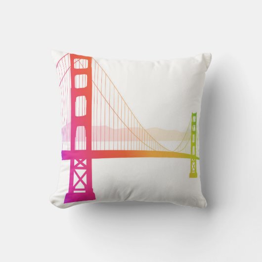 ゴールデンゲートブリッジ|の虹のスタイル クッション (正面)