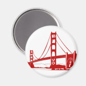 ゴールデンゲートブリッジ – カリフォルニア州サンフランシスコ マグネット (正面/裏面)