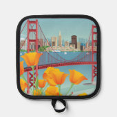 ゴールデンゲートブリッジ |カリフォルニア州サンフランシスコ 鍋敷き (正面)