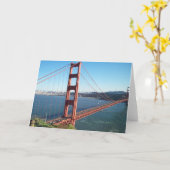 ゴールデンゲートブリッジ カード (黄色い花)