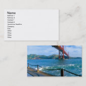 ゴールデンゲートブリッジ&サンフランシスコベイ 名刺 (正面/裏面)