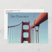 ゴールデンゲートブリッジ,サンフランシスコ写真トラベル ポストカード (正面/裏面)