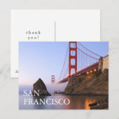 ゴールデンゲートブリッジ | サンフランシスコ ありがとう ポストカード (正面/裏面)