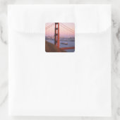 ゴールデンゲートブリッジ；サンフランシスコ；カリフォルニア； スクエアシール (バッグ)