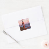 ゴールデンゲートブリッジ；サンフランシスコ；カリフォルニア； スクエアシール (封筒)