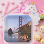 ゴールデンゲートブリッジ |サンフランシスコ・カリフォルニア ペーパープレート (パーティー)