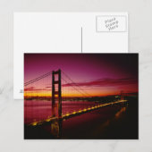 ゴールデンゲートブリッジ，サンフランシスコ，カリフォルニア， 5 ポストカード (正面/裏面)