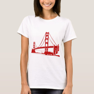 ゴールデンゲートブリッジ-サンフランシスコ、カリフォルニア Tシャツ