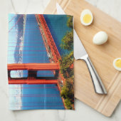 ゴールデンゲートブリッジ – サンフランシスコ キッチンタオル (四つ折り)