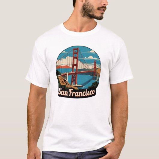 ゴールデンゲートブリッジ サンフランシスコ Tシャツ (正面)