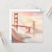 ゴールデンゲートブリッジ | サンライズビューティフルウォーター色 カード (正面/裏面インサイチュ)
