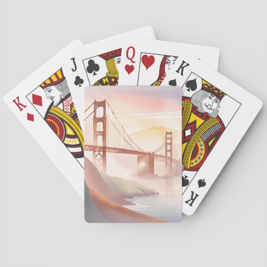 ゴールデンゲートブリッジ | サンライズビューティフルウォーター色 トランプ (裏面)