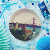 ゴールデンゲートブリッジ ペーパープレート (パーティー)