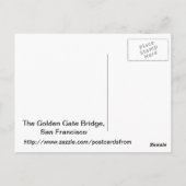 ゴールデンゲートブリッジ ポストカード (裏面)
